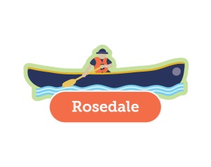 Icon of a person paddling a canoe, labelled Rosedale